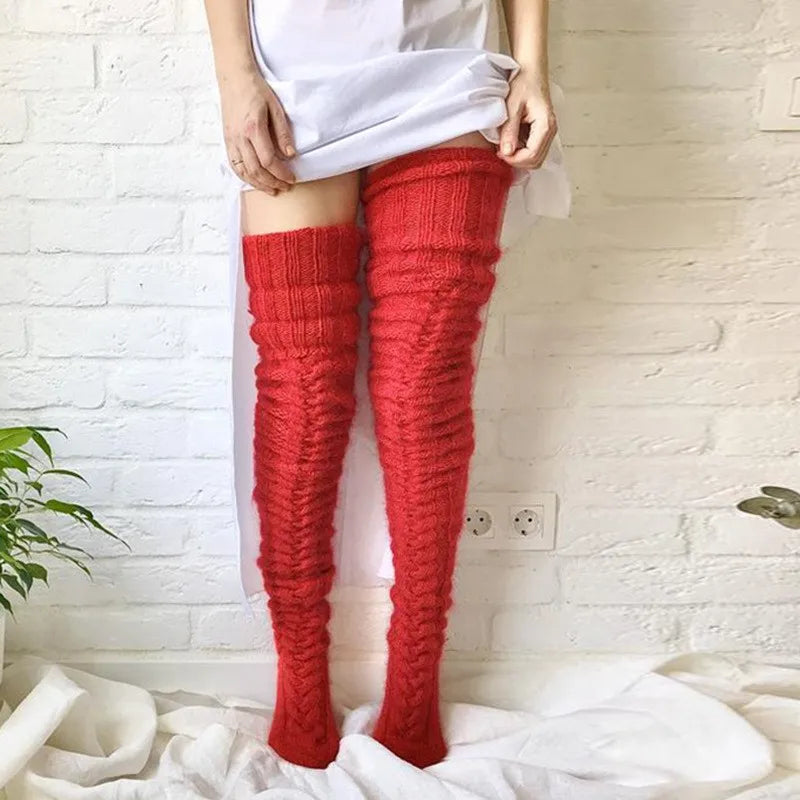 Cozy Winter Thigh-High Socks - Tech Wave Heaven Tech Wave Heaven Tech Wave Heaven