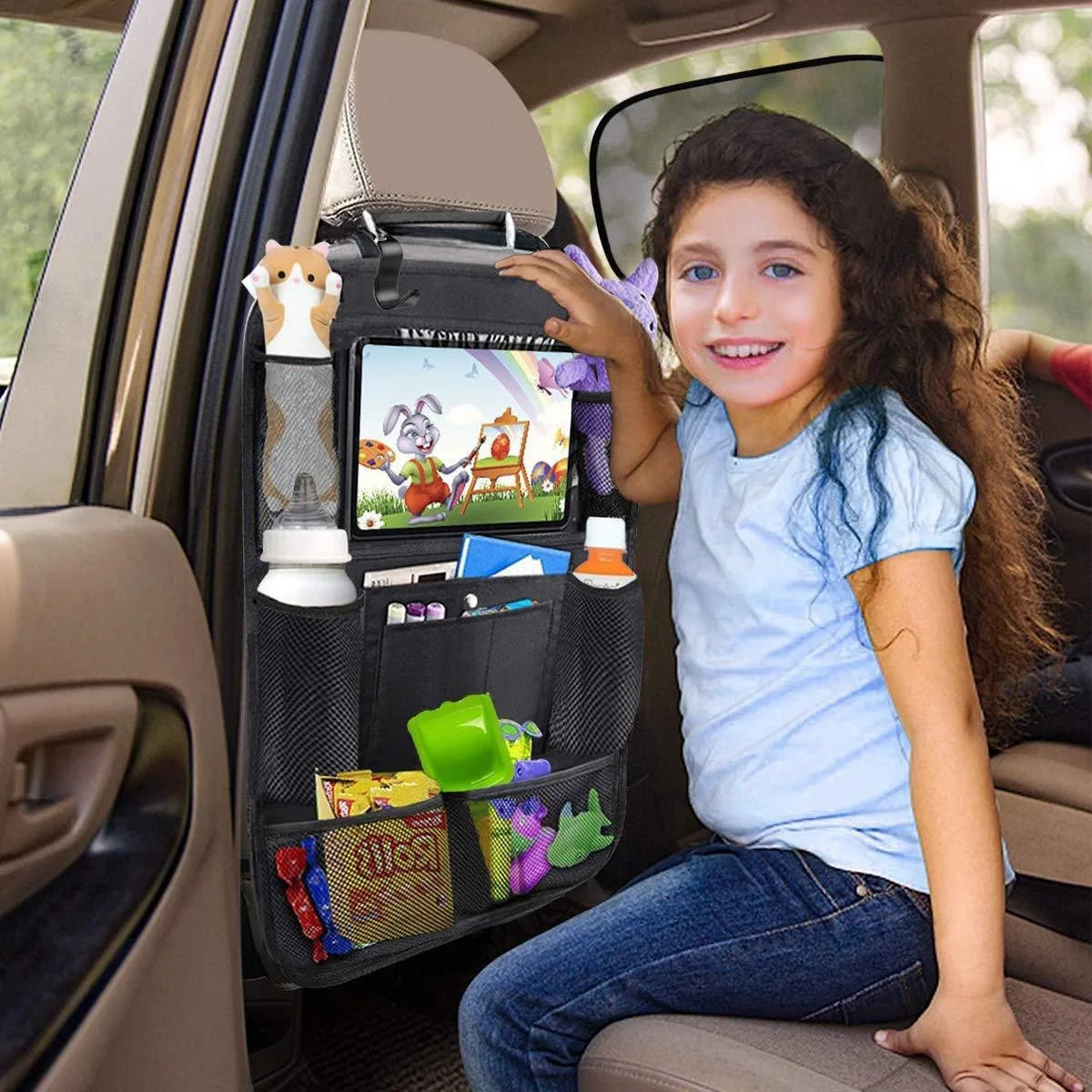 Backseat Organizer with Tablet Holder - Tech Wave Heaven Tech Wave Heaven Tech Wave Heaven