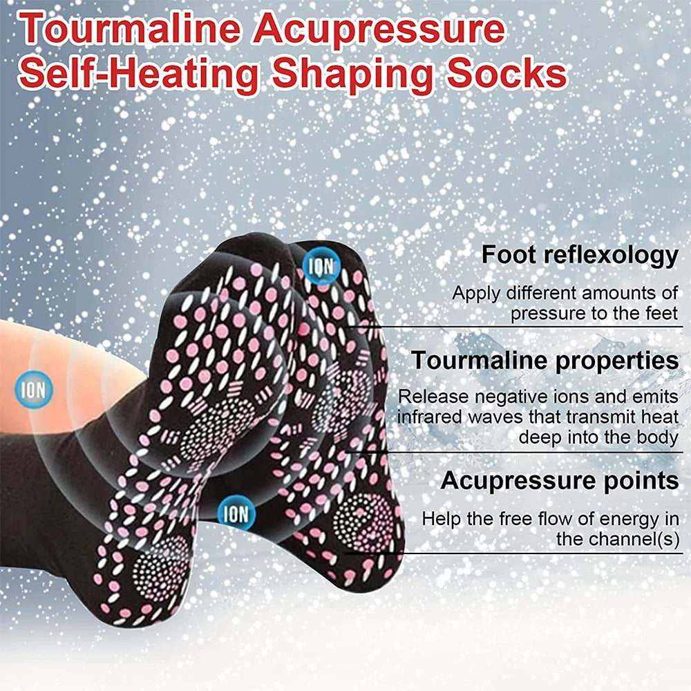 Tourmaline Self-Heating Socks - Tech Wave Heaven Tech Wave Heaven Tech Wave Heaven