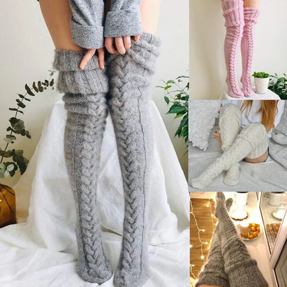 Cozy Winter Thigh-High Socks - Tech Wave Heaven Tech Wave Heaven Tech Wave Heaven