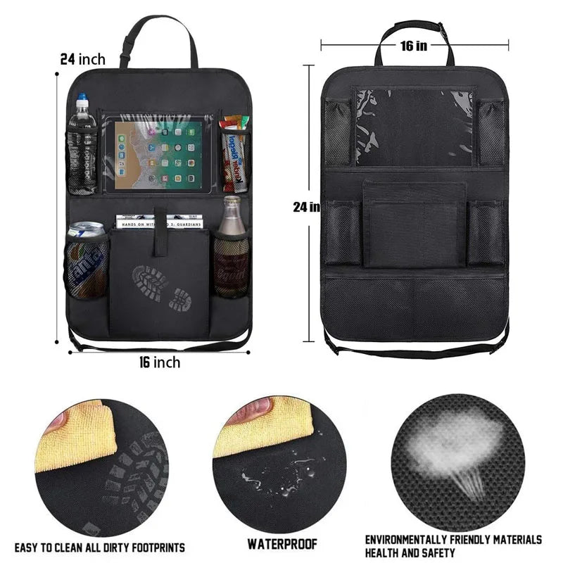 Backseat Organizer with Tablet Holder - Tech Wave Heaven Tech Wave Heaven Tech Wave Heaven