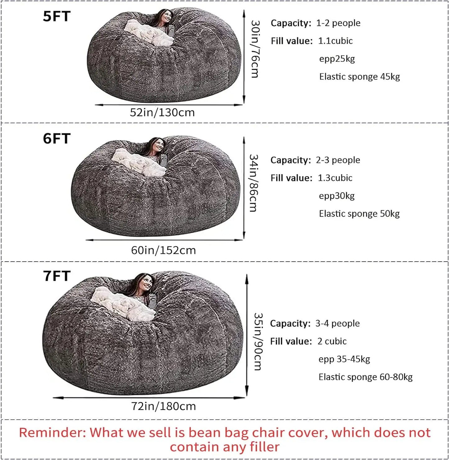 Giant Velvet Bean Bag Cover - Tech Wave Heaven Tech Wave Heaven Tech Wave Heaven