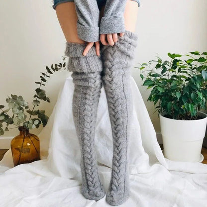 Cozy Winter Thigh-High Socks - Tech Wave Heaven Tech Wave Heaven Tech Wave Heaven