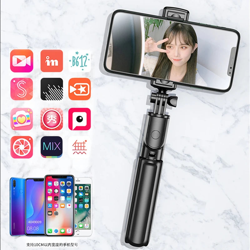 Bluetooth Selfie Stick Tripod - Tech Wave Heaven Tech Wave Heaven Tech Wave Heaven