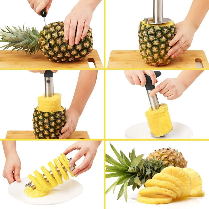 EasyPine Stainless Steel Pineapple Cutter - Tech Wave Heaven Tech Wave Heaven Tech Wave Heaven