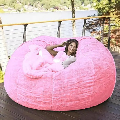 Giant Velvet Bean Bag Cover - Tech Wave Heaven Tech Wave Heaven Tech Wave Heaven