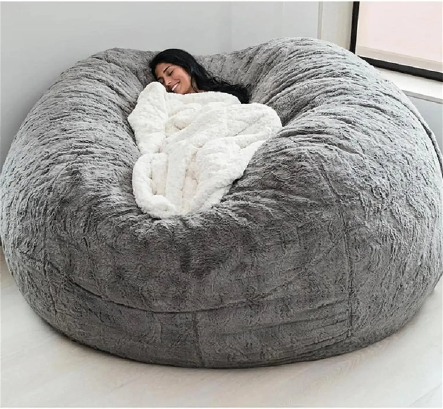 Giant Velvet Bean Bag Cover - Tech Wave Heaven Tech Wave Heaven Tech Wave Heaven