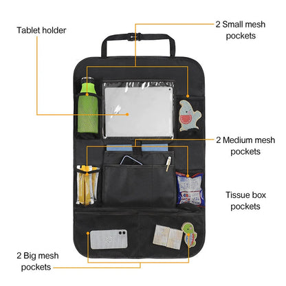 Backseat Organizer with Tablet Holder - Tech Wave Heaven Tech Wave Heaven Tech Wave Heaven