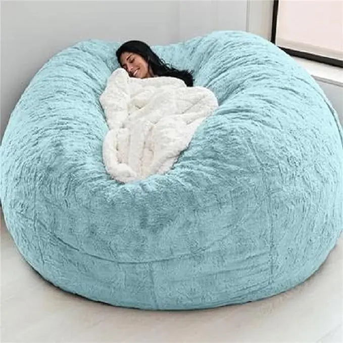 Giant Velvet Bean Bag Cover - Tech Wave Heaven Tech Wave Heaven Tech Wave Heaven